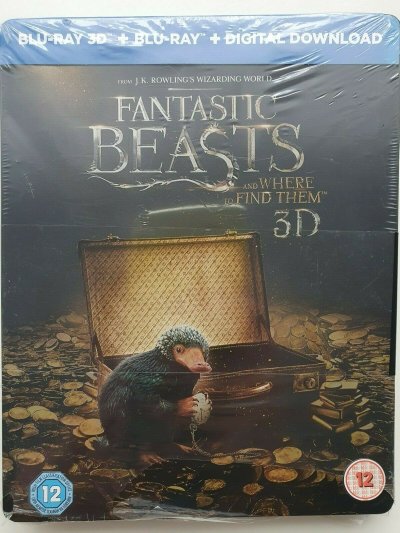 Fantastic Beasts and Where to Find Them - Blu - ray 3D + 2D 2017 NEW SEALED DENT