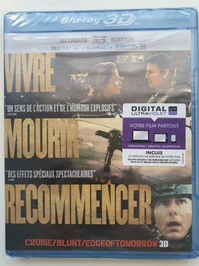 Vivre Mourir Recommencer - Edge of Tomorrow Blu - ray 3D + UV NEUF SOUS BLISTER