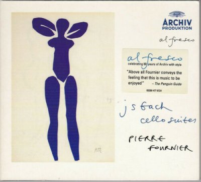 J. S. Bach - Pierre Fournier ‎– Cello Suites 2xCD 2007 Digipak Remastered 