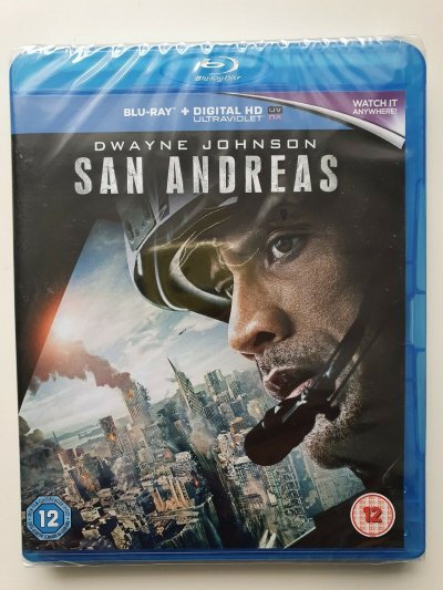 San Andreas Blu-Ray (2015) D. Johnson, Peyton cert 12 English NEW SEALED