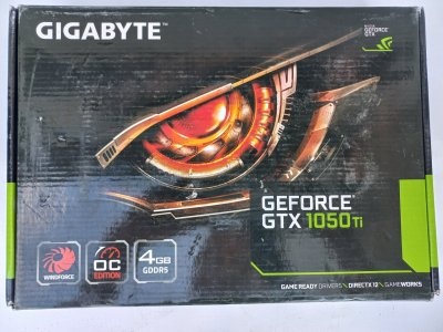Opakowanie Gigabyte GTX 1050 Ti 4GB WF2 OC