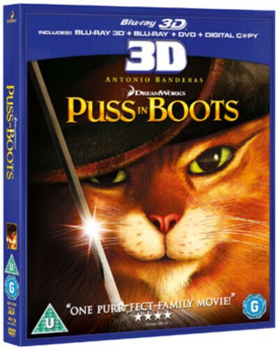 Puss in Boots Blu-ray + DVD UK 2011