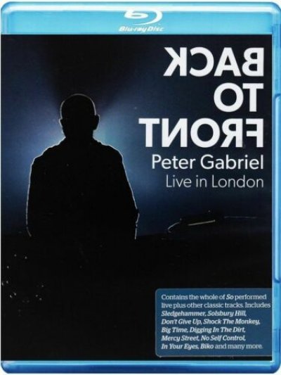 Peter Gabriel ‎– Back To Front (Live In London) Blu-ray Solsbury Hill 2014 