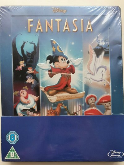 Fantasia Disney Blu-Ray 2013 Zavvi STEELBOOK NEW SEALED DENT