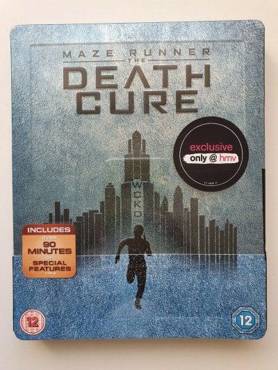 Maze Runner: The Death Cure Blu-ray HMV Exclusive SteelBook SlipCover NEW SEALED