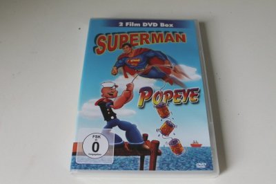 Superman & Popeye - 2 Film DVD Box - Comic Helden - Kinder NEU SEALED