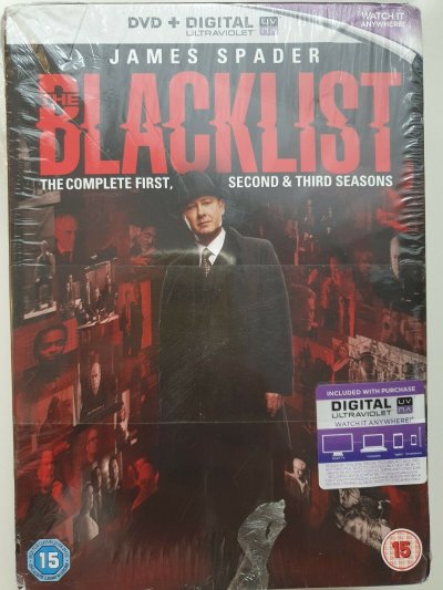The Blacklist - The Complete Season 1, 2, 3 DVD + UV 2016 BOX SET NEW SEALED