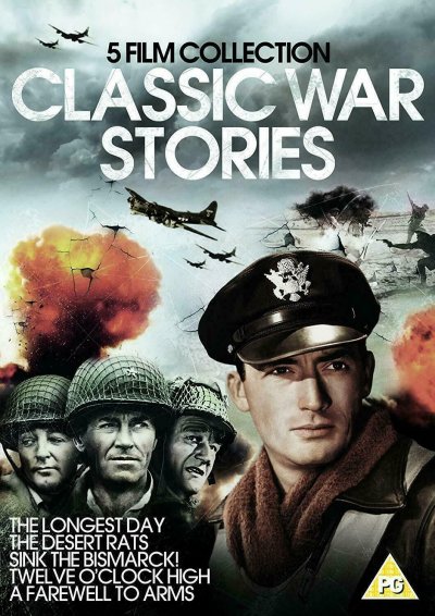 Classic War Stories - 5 Film Collection 5xDVD The Longest Day, The Desert Rats..