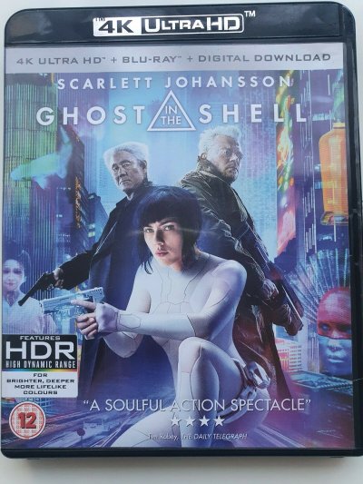 Ghost in the Shell Blu-ray 4K Ultra HD 2017 S. Johansson 2 discs  NEW NOT SEALED