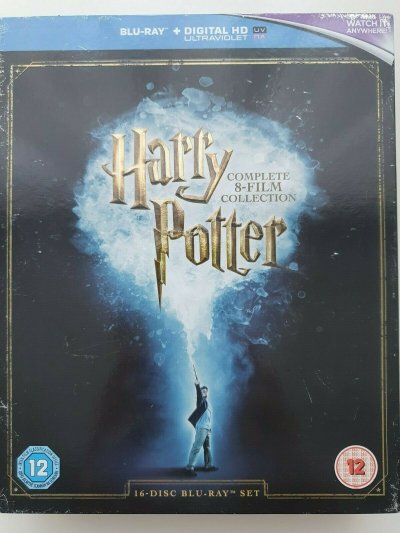Harry Potter Complete 8-Film Collection Blu - Ray + Digital HD UV BOX SET GOOD 