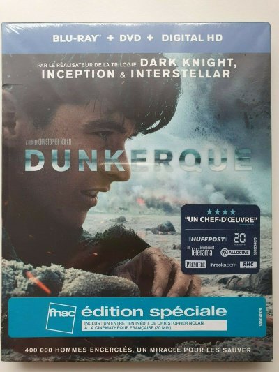 Dunkerque Blu - ray + DVD + Digital HD FR EN Ed. Speciale NEUF SOUS BLISTER