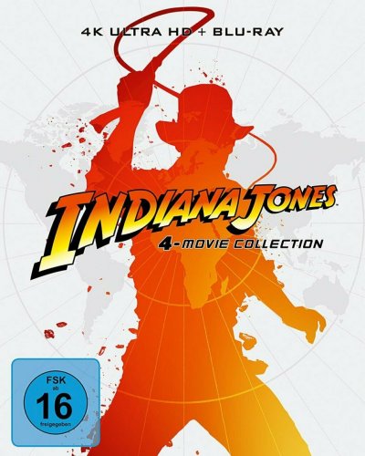 Indiana Jones 1-4 Movie Collection / 4K Ultra HD Blu-ray / Limited Steelbook (4K Ultra HD) 2008