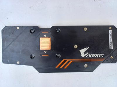 Backplate Gigabyte GTX 1080 8GB Aorus