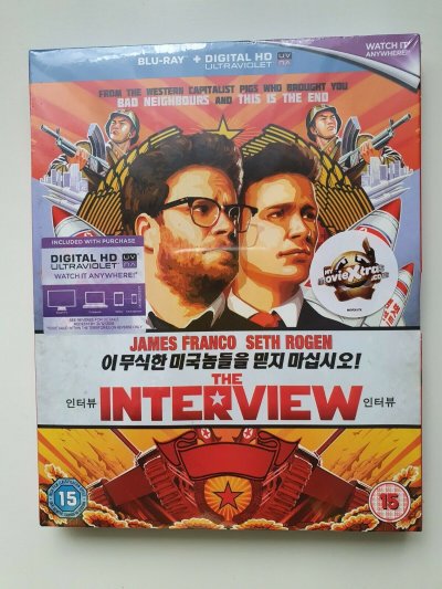 The Interview [Blu-ray + UV] James Franco, Seth Rogan NEW SEALED