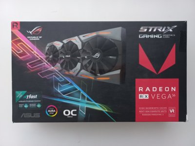 Opakowanie Asus RX VEGA 56 8GB Strix OC