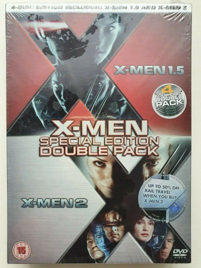 X-Men 1.5 & X-Men 2 Marvel DVD 2003 4-Disc Set Bonus Material BOX SET NEW SEALED