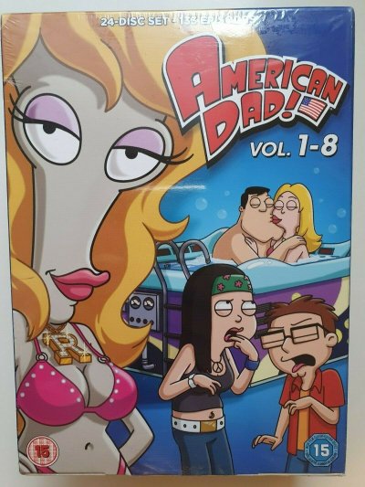 American Dad! - Volume 1 - 8 DVD 2013 24 disc set English BOX SET NEW SEALED