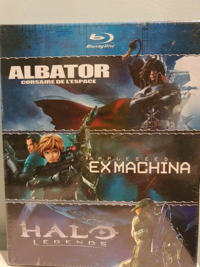 Albator - Appleseed Ex Machina Halo Legends 3 Blu-ray COFFRET NEUF SOUS BLISTER