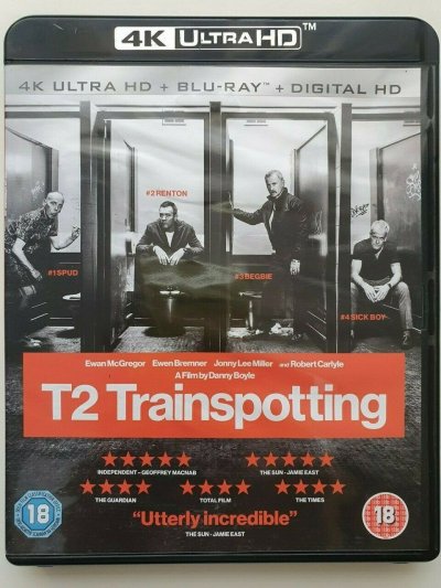 T2 Trainspotting 4K Ultra HD 4K UHD 2017 (UHDR7182UV) LIKE NEW