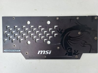 Backplate MSI GTX 1080 Ti Gaming X