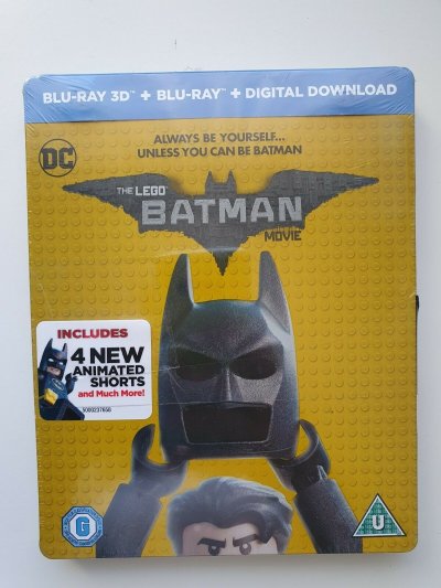 The Lego Batman Movie 3D & 2D Blu-ray Steelbook Limited Edition 2017 NEW SEALED