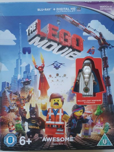 The Lego Movie Minifigure Edition Blu-ray + UV 2014 LIKE NEW 