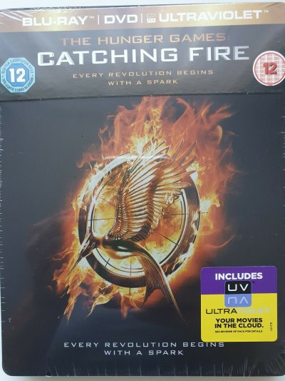 The Hunger Games: Catching Fire Limited Ed. Blu - ray + DVD STEELBOOK NEW SEALED