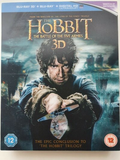 The Hobbit: The Battle of the Five Armies Blu-ray 3D + Blu-ray 2015 NEW SEALED