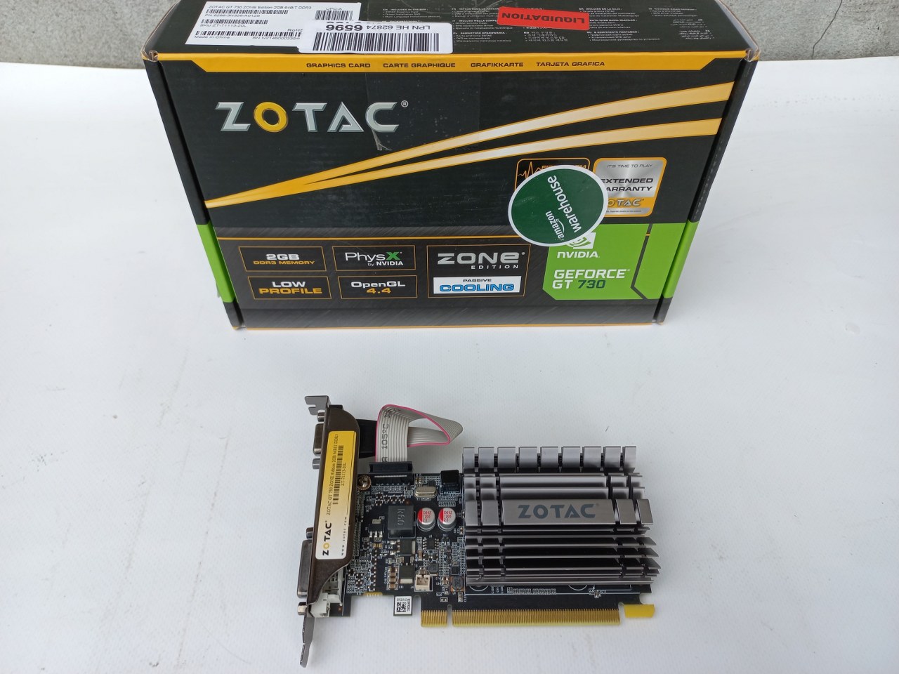 4895173605109 Zotac GT 730 2GB ZONE